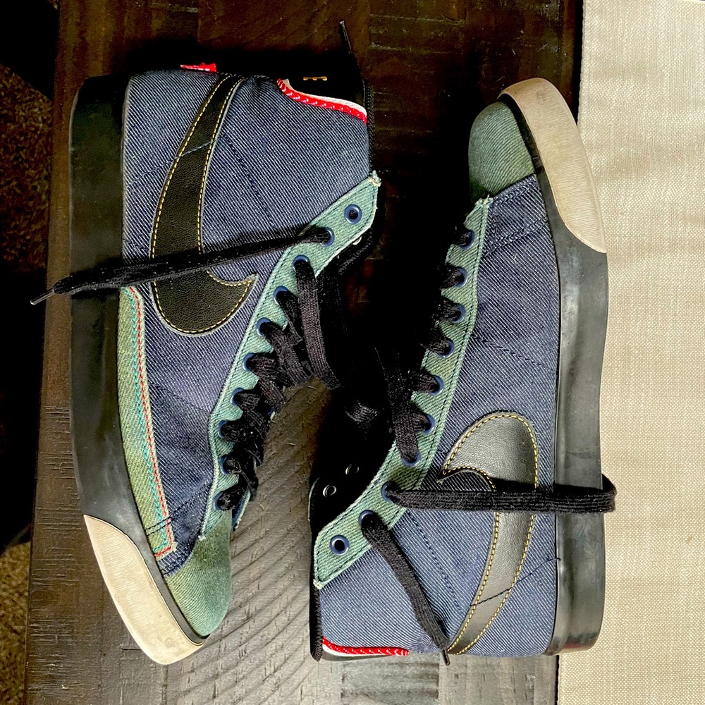 Nike blazer selvedge denim mac miller